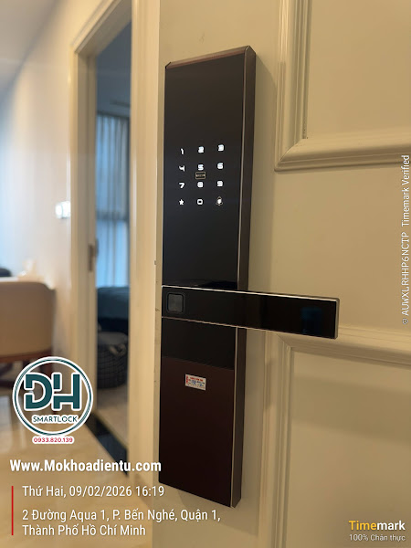 Khóa cửa vân tay DH03 CNC