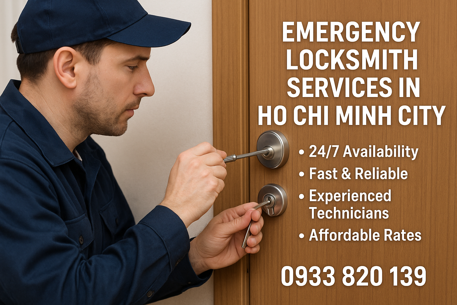 Thợ khóa khẩn cấp TP.HCM hỗ trợ 24/7