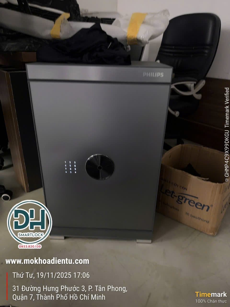 két sắt philips không nhận vân tay, quên mật khẩu