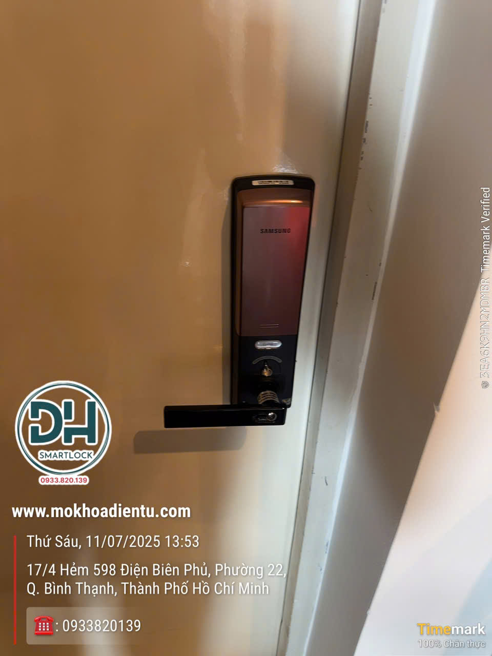 Sửa khóa vân tay Samsung nhanh hết pin tại TP.HCM
