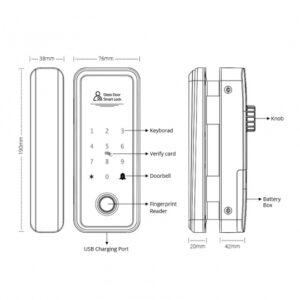 Khóa DH SmartLock G1001 – Mở Bằng Vân Tay, Mật Mã, TTLock