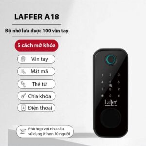 Khóa Cổng Vân Tay 2 Mặt Laffer A18