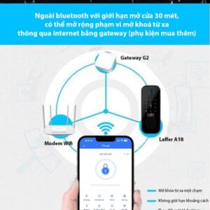 Khóa Cổng Vân Tay 2 Mặt Laffer A18