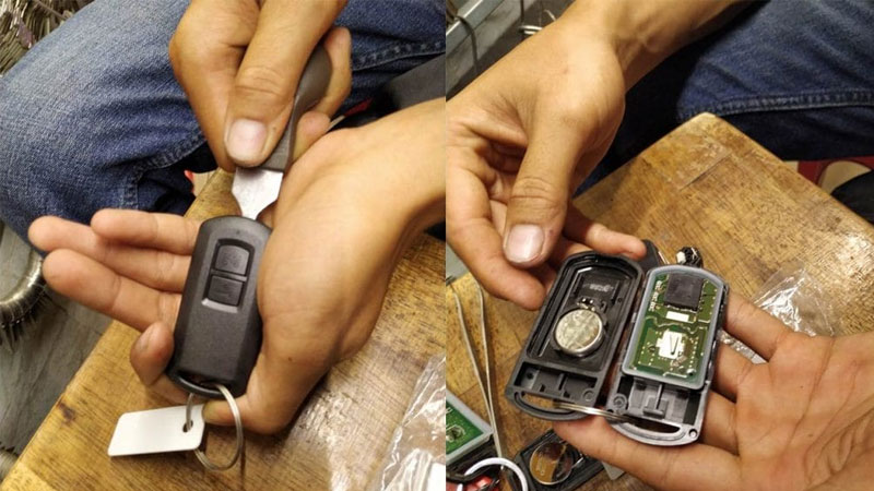 Thử Smart Key dự phòng hoặc thay pin chìa khóa
